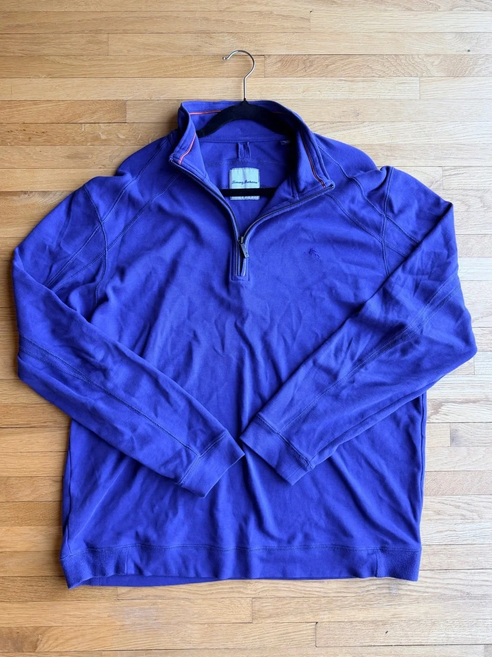 Tommy Bahama Men's Quarter-Zip Sweater 100% Pima Cotton Comfy
